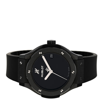 Ceramic Rubber 33mm Classic Fusion Black Magic Quartz Watch Black 581.CX.1270.RX.MDM
