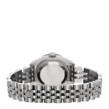 Stainless Steel 18K White Gold Diamond Mother of Pearl 26mm Oyster Perpetual Datejust Watch 179384