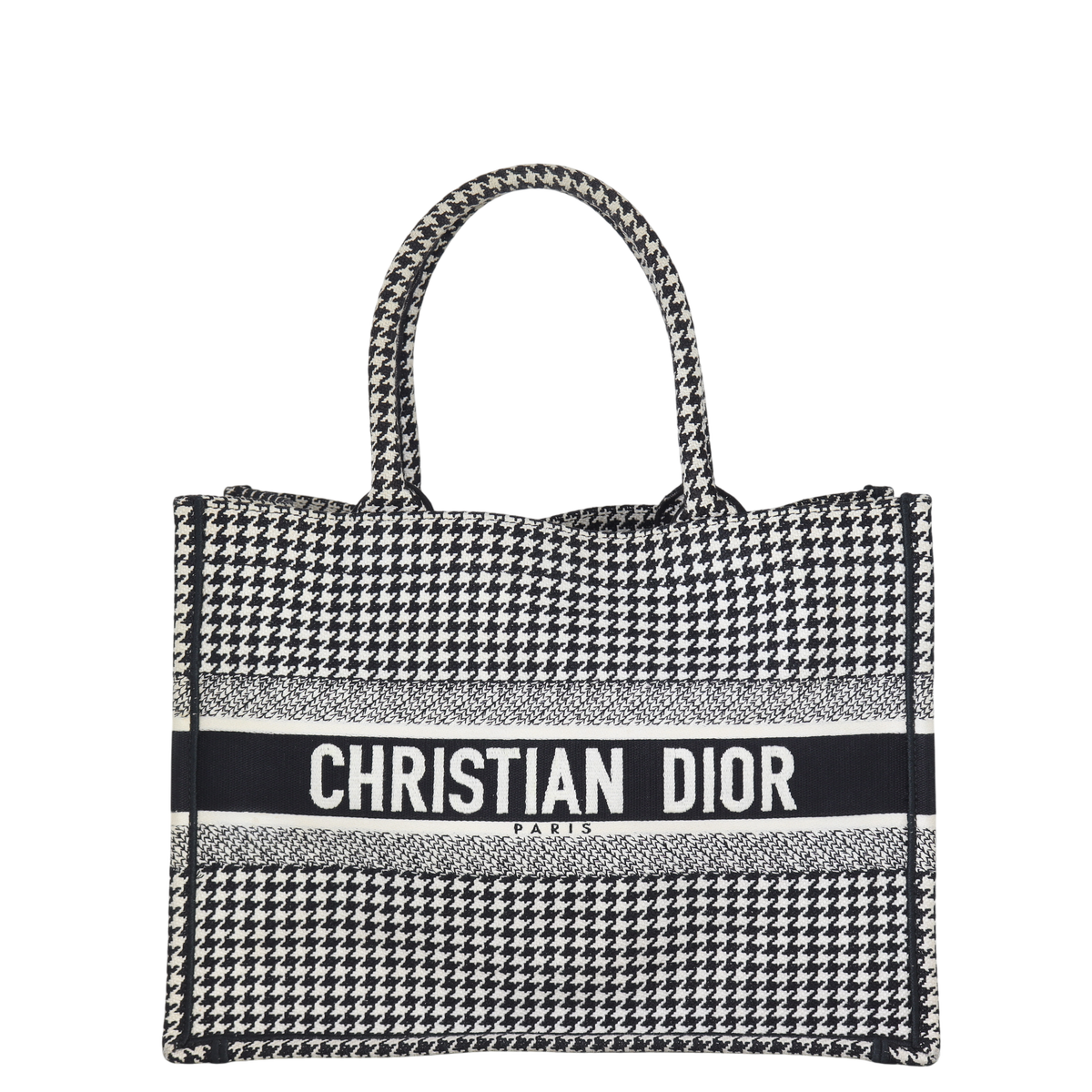 Dior Book Tote Medium Houndstooth Rovelle Bags