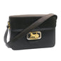 Luxury CELINE Horse Carriage Shoulder Bag Leather Black 26712
