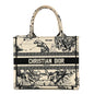 Christian Dior Canvas Embroidered Small Zodiac Toile De Jouy Book Tote Latte Rovelle Bags