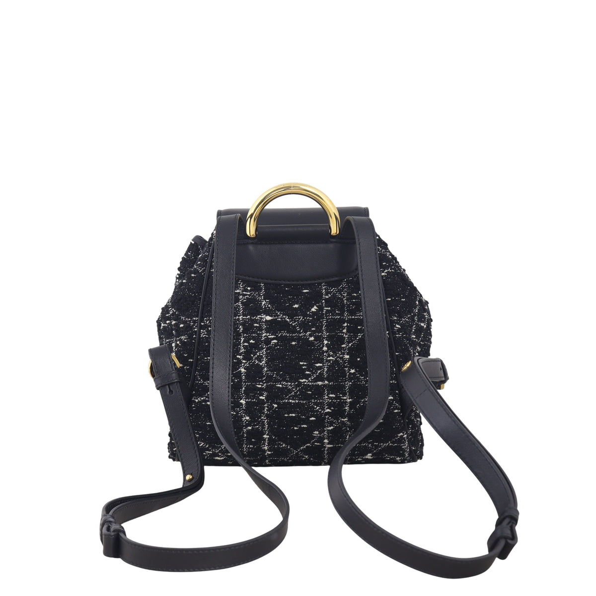 Dior Caro Backpack Small Tweed Rovelle Bags