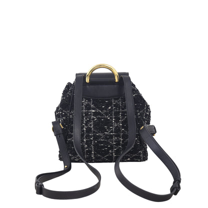 Dior Caro Backpack Small Tweed Rovelle Bags