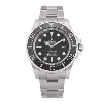 Stainless Steel 44mm Oyster Perpetual Date Sea-Dweller Deepsea Watch Intense Black 136660