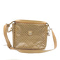 Luxury CELINE Macadam Shoulder Bag Coated Canvas Beige 27875