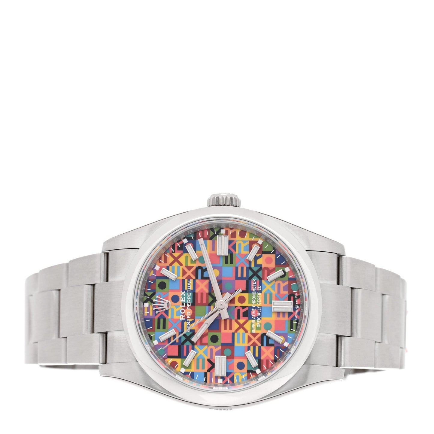 Stainless Steel 36mm Oyster Perpetual Watch Jubilee Motif Dial 126000