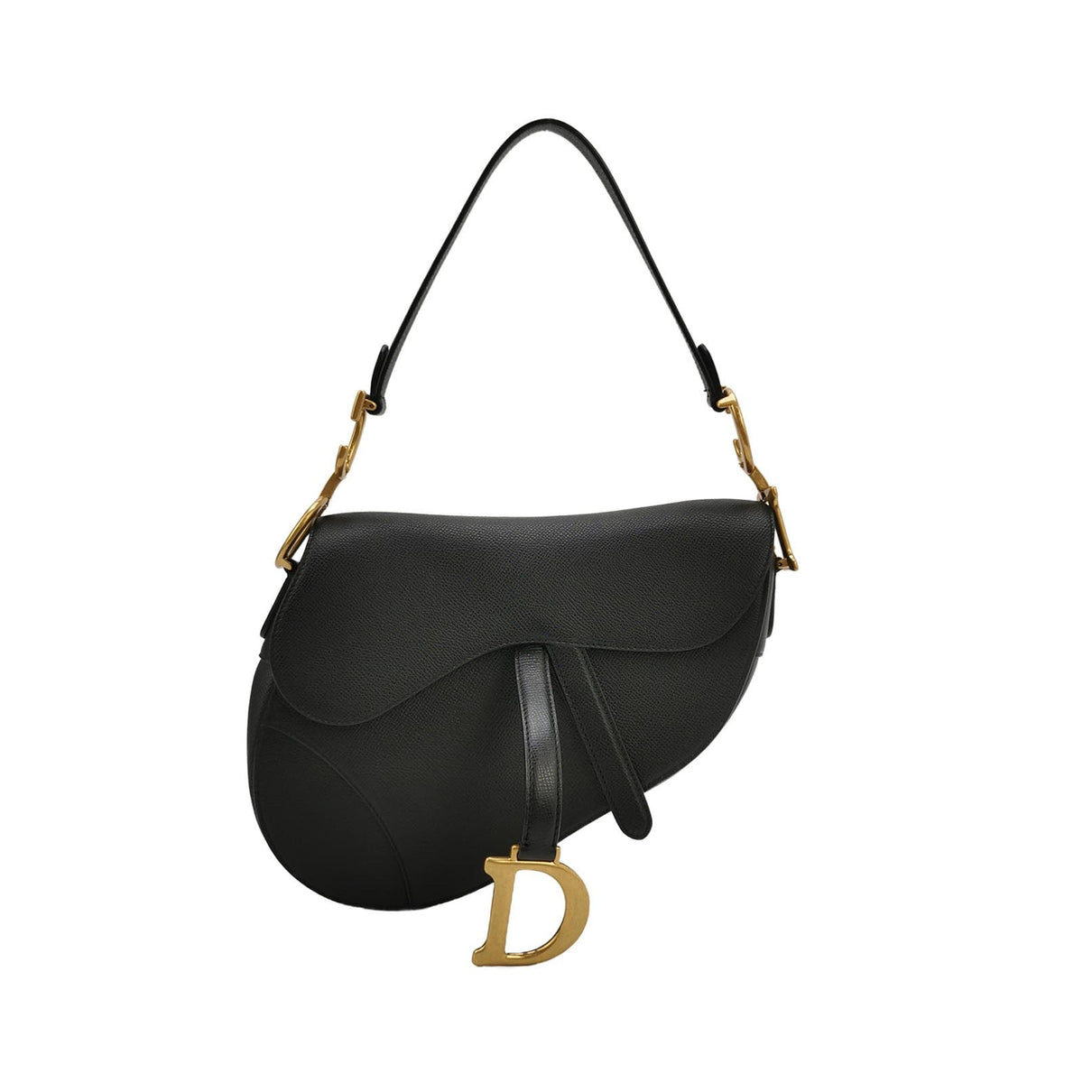 Dior Saddle 2020 Medium Grained Calfskin Leather Bag Black Rovelle Bags