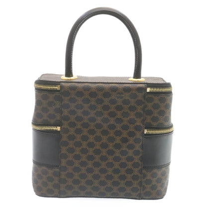 Luxury CELINE Macadam Canvas Vany Cosmetic Pouch Black 28799A