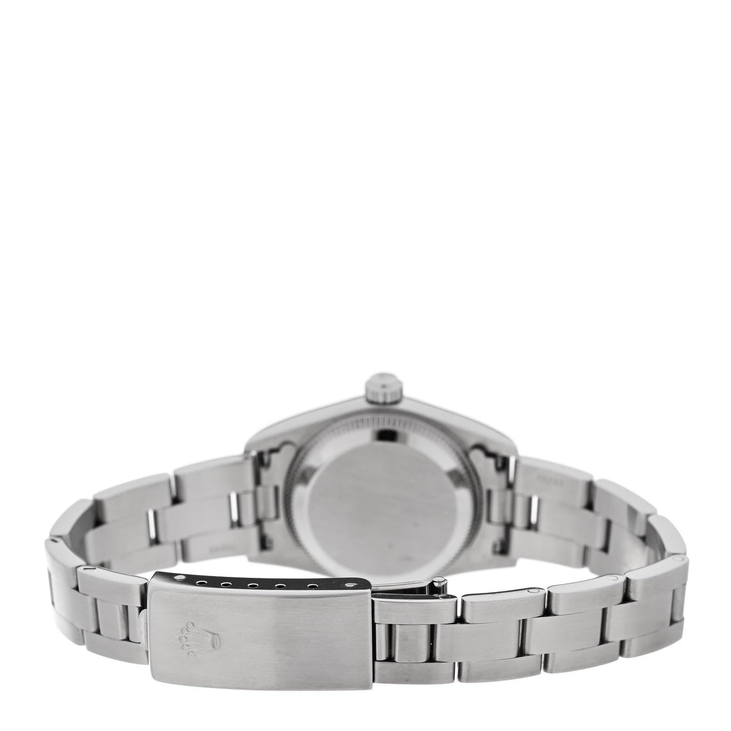 Stainless Steel 24mm Oyster Perpetual Watch Black 76080