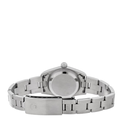 Stainless Steel 24mm Oyster Perpetual Watch Black 76080