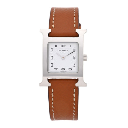 Stainless Steel Epsom 21mm Heure H Hour Quartz Watch Gold