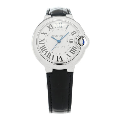 Stainless Steel Alligator 33mm Ballon Bleu De Cartier Automatic Watch