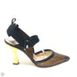 Shoes Luxury Designer By Fendi In Black & Brown, Size: 10.5 Rovelle Bags