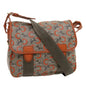 Luxury CELINE C Macadam Canvas Shoulder Bag Coated Canvas Orange 29764