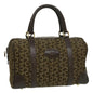 Luxury CELINE C Macadam Canvas Hand Bag Brown 29810