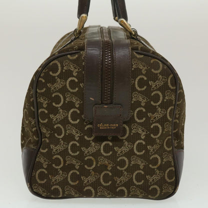 Luxury CELINE C Macadam Canvas Hand Bag Brown 29810