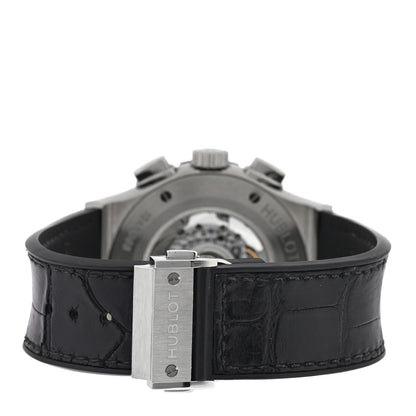 Titanium Alligator 45mm Classic Fusion Aerofusion Chronograph Automatic Watch Black 525.NX.0170.LR