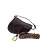 Dior Saddle Burgundy Medium Grained Leather Handbag With Strap Rovelle Bags