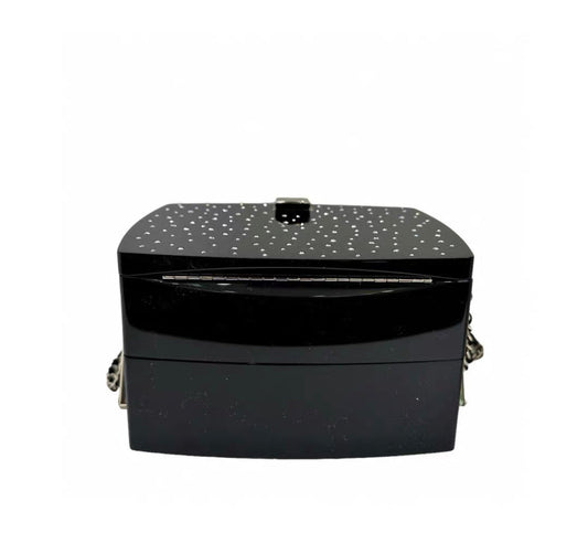 Chanel Luxury Leather Black Handbag Leather Rovelle Bags