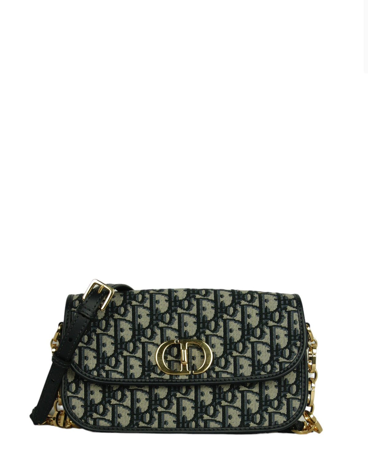 Christian Dior Blue Oblique Jacquard Monogram 30 Montaigne Avenue Bag Rovelle Bags