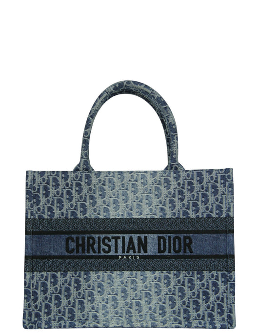 Christian Dior Denim Ombre Medium Book Tote Rovelle Bags