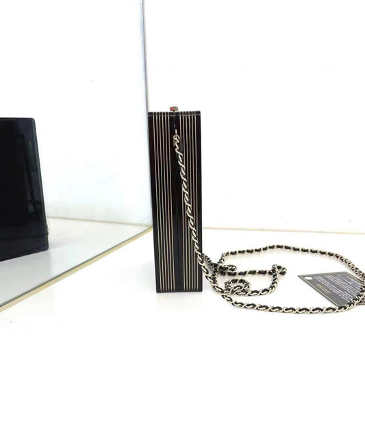 Chanel Luxury Leather Black Clutch Style 11 Rovelle Bags