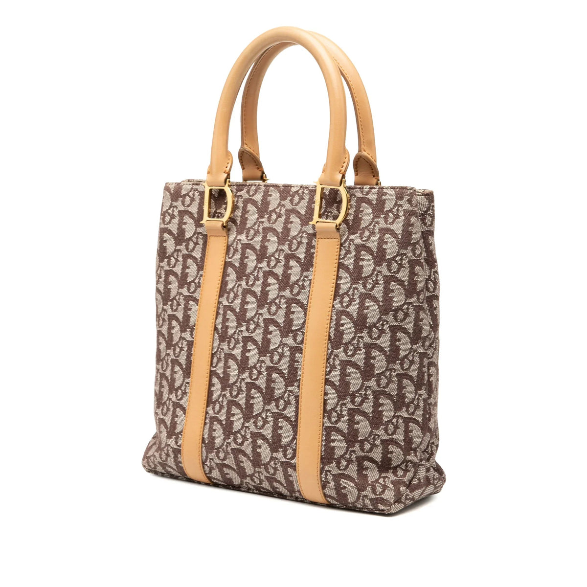 Brown Dior Diorissimo Trotter Canvas Tote Rovelle Bags