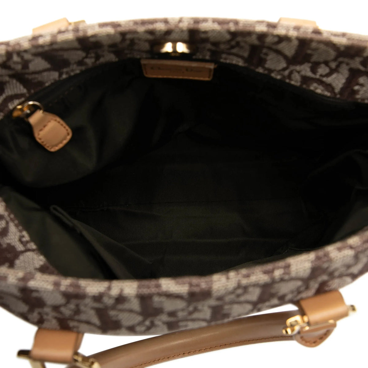 Brown Dior Diorissimo Trotter Canvas Tote Rovelle Bags