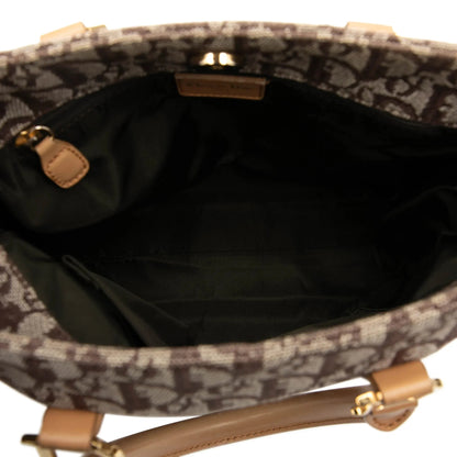 Brown Dior Diorissimo Trotter Canvas Tote Rovelle Bags