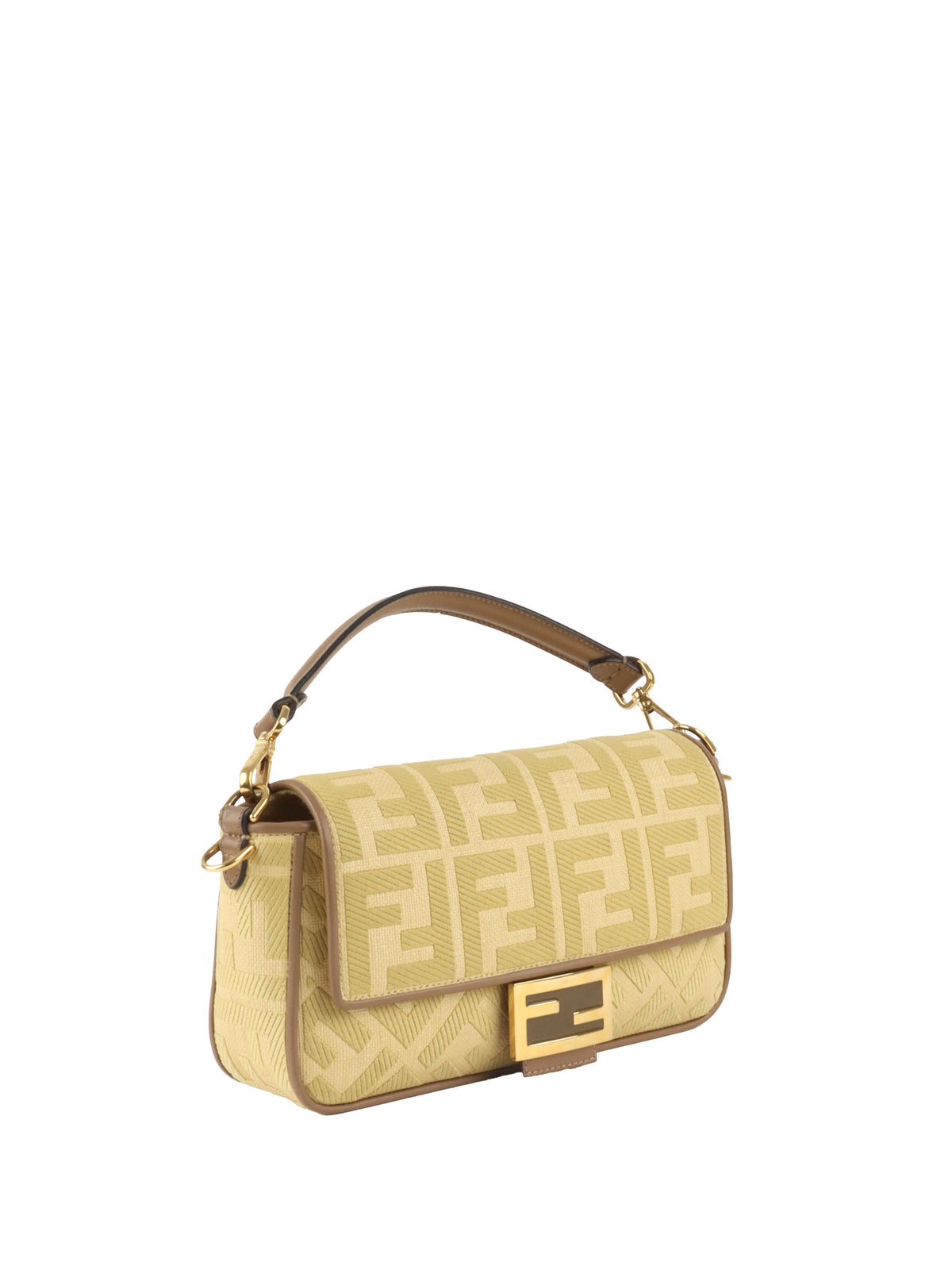 Fendi Woven Rafia Vitello Baguette Bag. Rovelle Bags