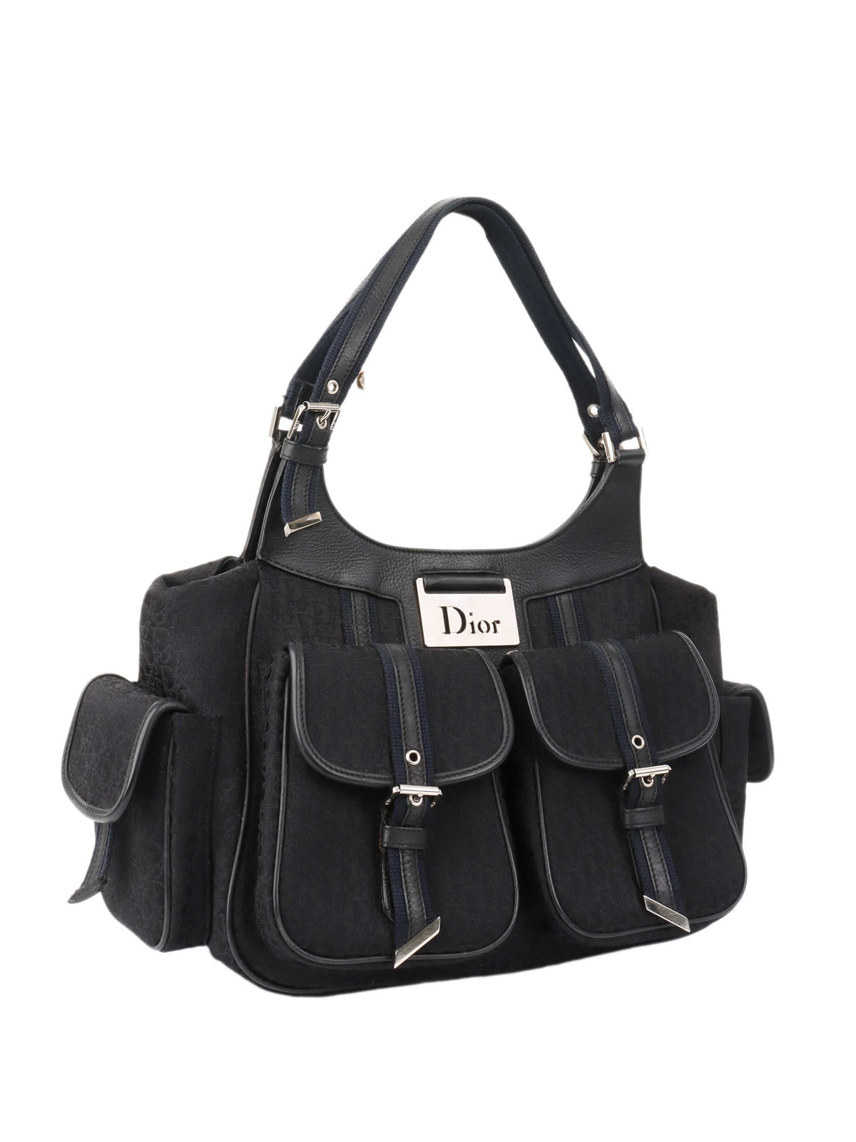 Dior Black Canvas Pocket Bag. Rovelle Bags