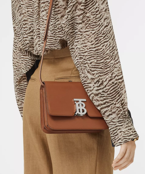 Burberry Small Small Leather Brown Handbag