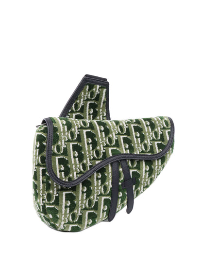 Dior Saddle Leather Crossbody Green Rovelle Bags