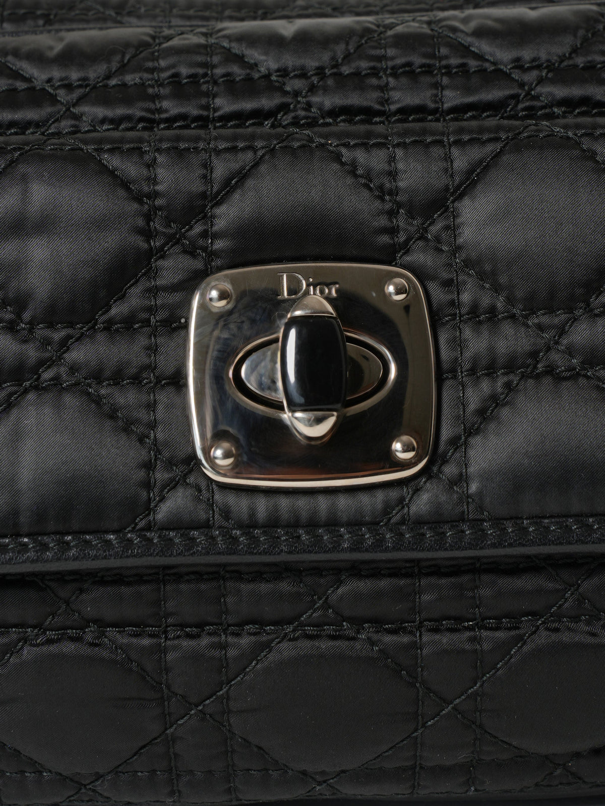 Christian Dior Cannage Chaining Nylon Shoulder Bag Rovelle Bags