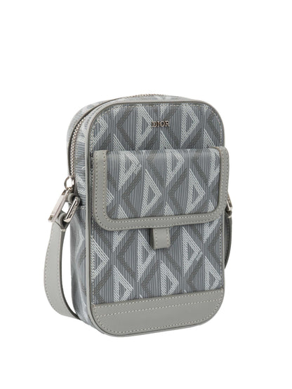 Dior Silver 'Hit The Road' Vertical Crossbody Pouch Rovelle Bags