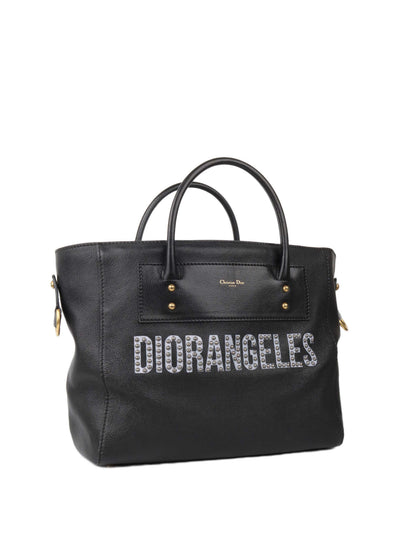 Dior Diorangeles Studded Leather Tote Rovelle Bags