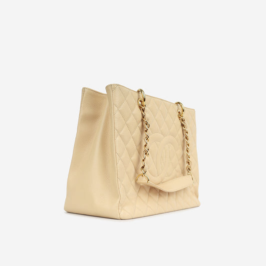 Chanel Shopping Tote Caviar Gold Tote Bag Style 2 Rovelle Bags