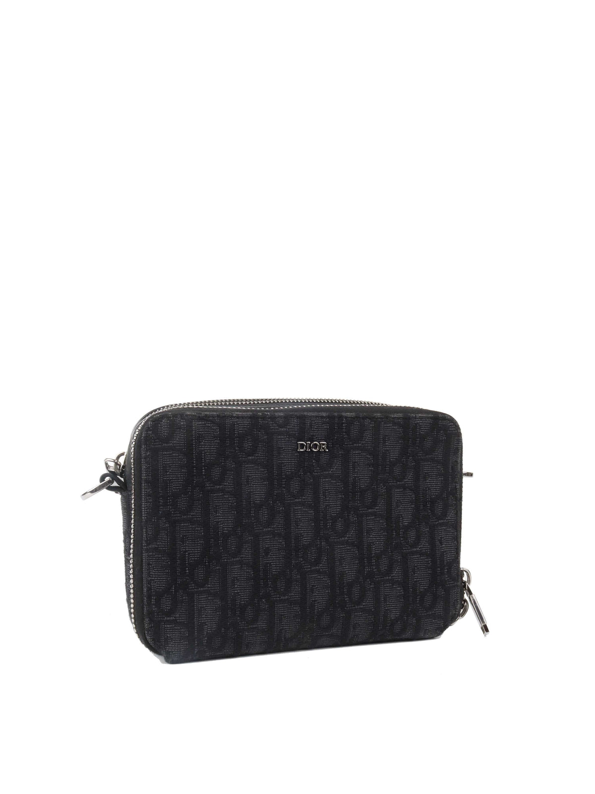 Dior Pouch With Strap Black Dior Oblique Jacquard Rovelle Bags
