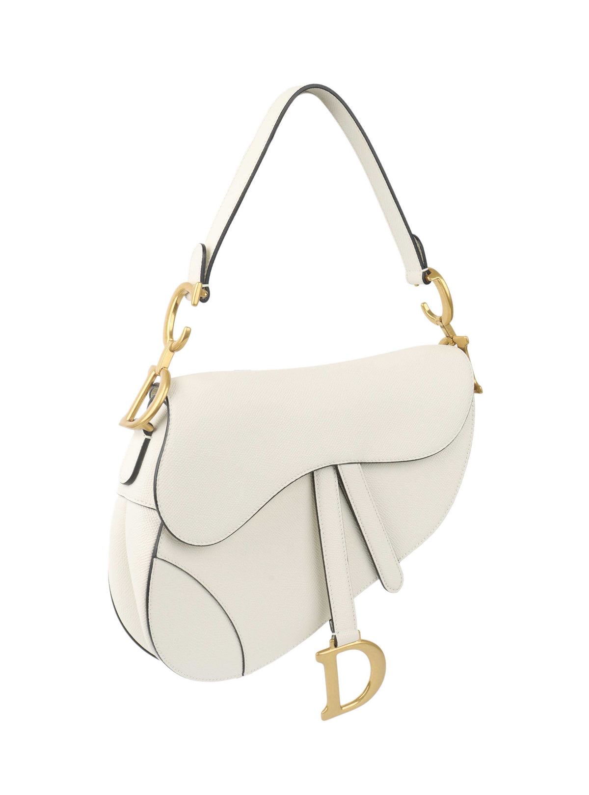 Dior Saddle Leather Crossbody White Rovelle Bags