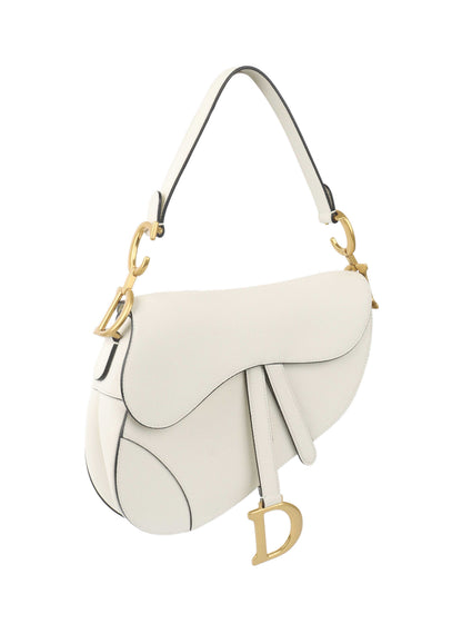 Dior Saddle Leather Crossbody White Rovelle Bags