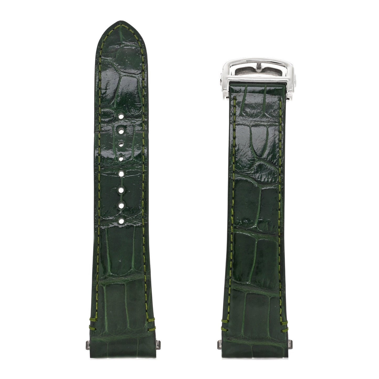 Stainless Steel 39.8mm Santos De Cartier Automatic Watch Green