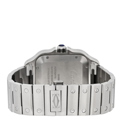 Stainless Steel 39.8mm Santos De Cartier Automatic Watch Grey