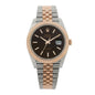 Stainless Steel 18K Everose Gold 41mm Oyster Perpetual Datejust Watch Chocolate 126331