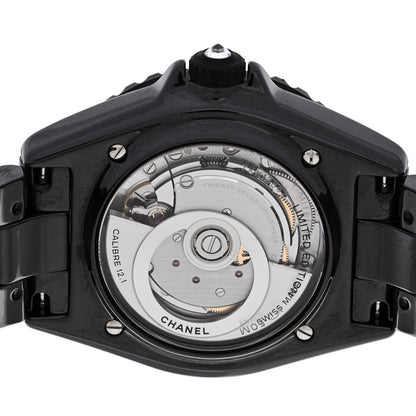 Stainless Steel Ceramic 38mm J12 Limited Edition Mademoiselle Couture Automatic Watch Black