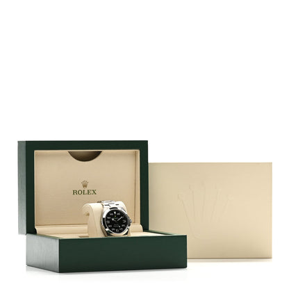 Stainless Steel 40mm Air-King Oyster Perpetual Watch Black 126900