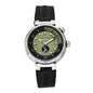Stainless Steel Rubber 44mm Tambour Street Diver Automatic Watch Urban Green