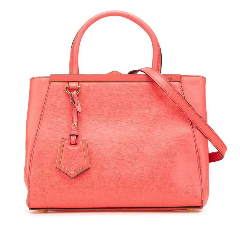 Fendi Luxury Leather Red Handbag Style 29 Rovelle Bags