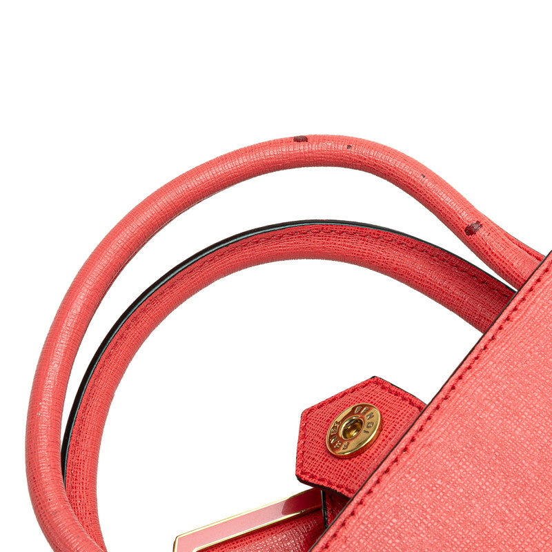 Fendi Luxury Leather Red Handbag Style 29 Rovelle Bags