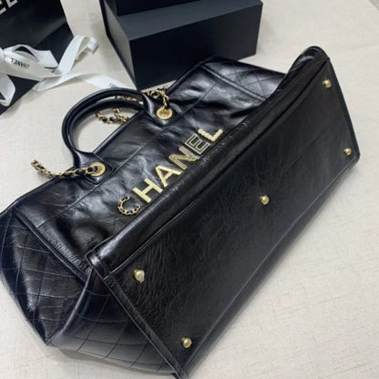 Chanel Deauville Tote Bag Black