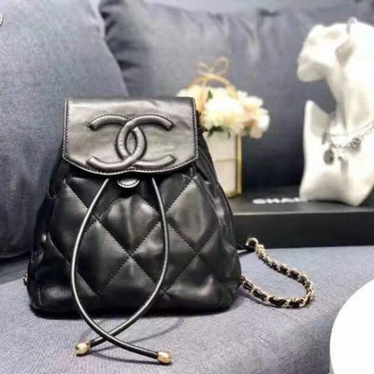 Chanel Mania Backpacks with Big CC Logo